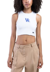 Hype and Vice Kentucky Wildcats Womens White Cut Off Tank Top