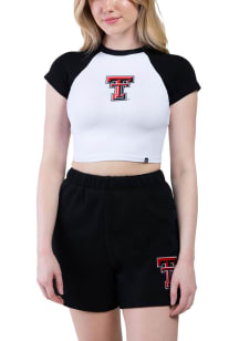 Hype and Vice Texas Tech Red Raiders Womens White Homerun Short Sleeve T-Shirt