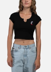 Hype and Vice Cincinnati Bearcats Womens Black Cali Short Sleeve T-Shirt