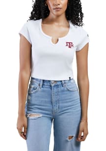 Hype and Vice Texas A&amp;M Aggies Womens White Cali Short Sleeve T-Shirt
