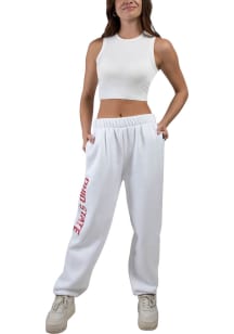 Hype and Vice Ohio State Buckeyes Womens Basic White Sweatpants