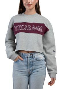 Hype and Vice Texas A&amp;M Aggies Womens Grey Era Crew Sweatshirt