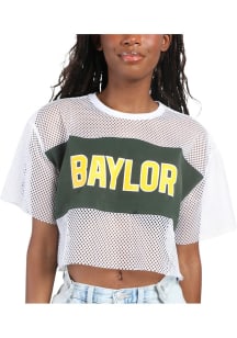 Baylor Bears Womens Hype and Vice Mesh Fashion Football Jersey - White