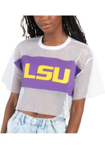 LSU Tigers Womens Hype and Vice Mesh Fashion Football Jersey - White