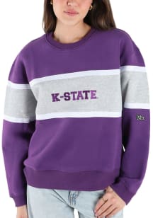 Womens K-State Wildcats Purple Hype and Vice Taylor Crew Sweatshirt