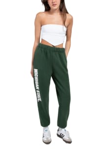 Hype and Vice Michigan State Spartans Womens Basic Green Sweatpants