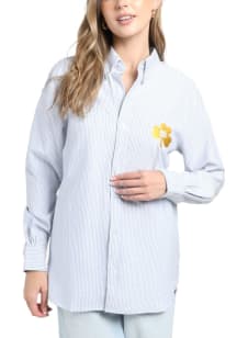 Hype and Vice Notre Dame Fighting Irish Womens Hamptons Long Sleeve White Dress Shirt