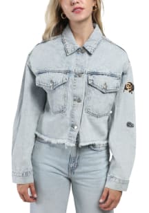 Hype and Vice Colorado Buffaloes Womens Blue Jean Light Weight Jacket