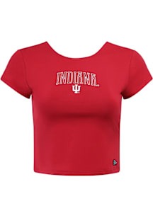 Hype and Vice Indiana Hoosiers Womens Cardinal Comeback Short Sleeve T-Shirt