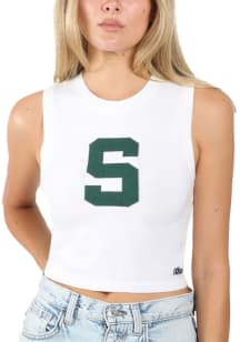 Womens Michigan State Spartans White Hype and Vice Ivy Tank Top