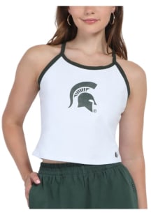 Womens Michigan State Spartans White Hype and Vice Retro Tank Top