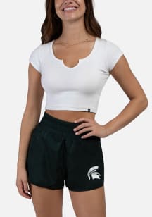 Hype and Vice Michigan State Spartans Womens Green Boxer Shorts