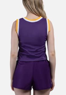 LSU Tigers Womens Hype and Vice Cropped Basketball Fashion Basketball Jersey - Purple