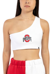 Womens Ohio State Buckeyes White Hype and Vice Senior Tank Top