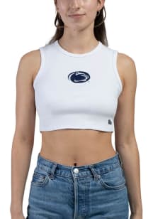 Hype and Vice Penn State Nittany Lions Womens White Cut Off Tank Top