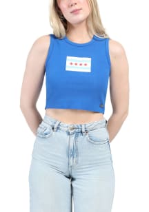 Hype and Vice Chicago Womens Blue State Flag Tank Top