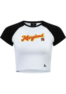 Maryland Terrapins Black Hype and Vice Baseball Short Sleeve T-Shirt