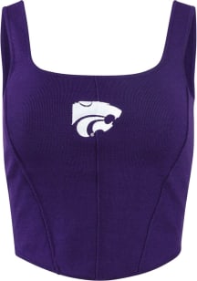 Womens K-State Wildcats Purple Hype and Vice Knit Corset Tank Top
