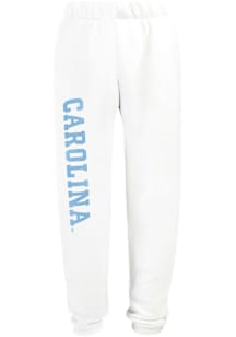 Hype and Vice North Carolina Tar Heels Womens Classic White Sweatpants