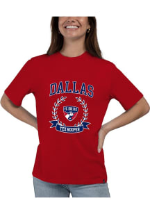 Hype and Vice FC Dallas Womens Red Flex Short Sleeve T-Shirt