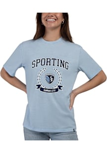 Hype and Vice Sporting Kansas City Womens Light Blue Flex Short Sleeve T-Shirt