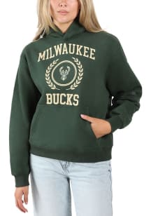 Hype and Vice Milwaukee Bucks Womens Green Classic Hooded Sweatshirt