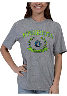 Hype and Vice Minnesota Timberwolves Womens Grey Flex Short Sleeve T-Shirt