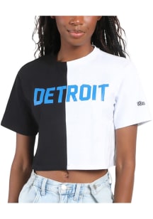 Hype and Vice Detroit Womens Blue Brandy Tee Short Sleeve T-Shirt