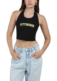 Hype and Vice Pittsburgh Womens Black Tailgate Top Tank Top