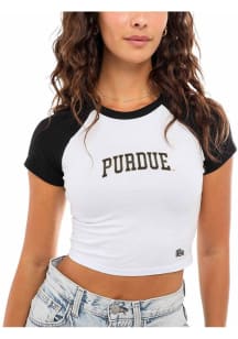 Purdue Boilermakers White Hype and Vice Homerun Short Sleeve T-Shirt