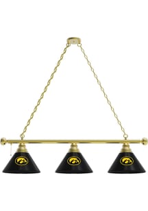 Gold Iowa Hawkeyes 3 Shade Billiard Lamp