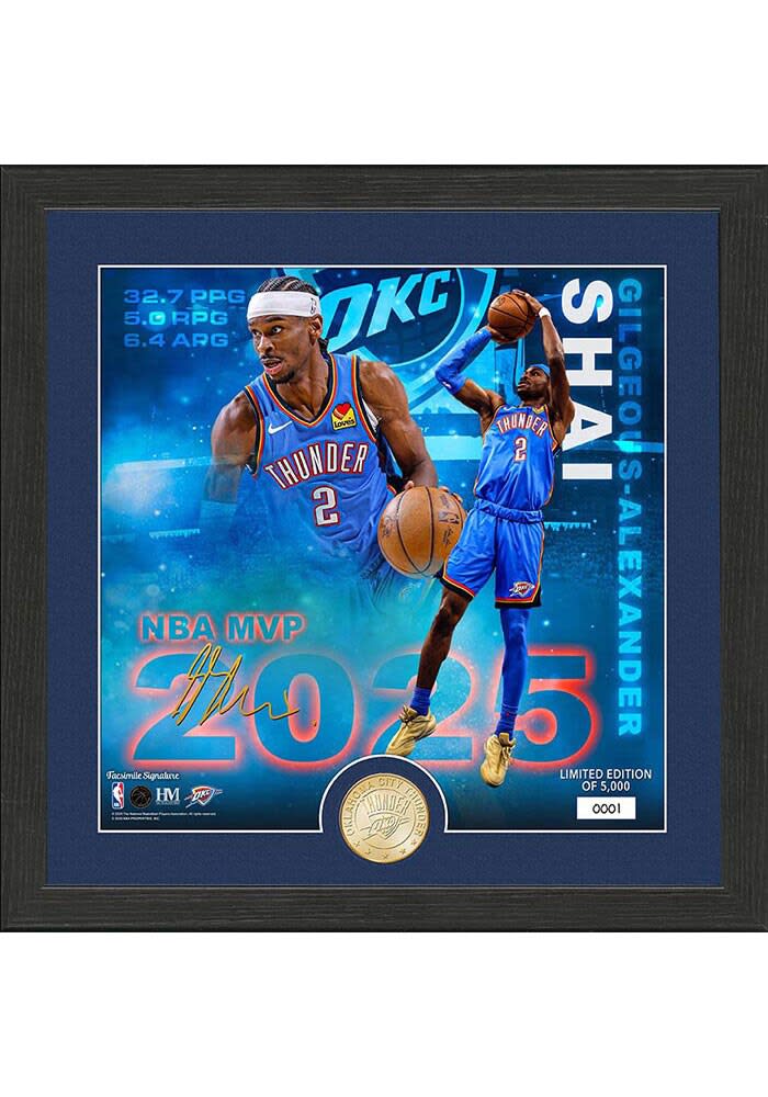 Shai Gilgeous-Alexander Oklahoma City Thunder BLUE 2025 NBA