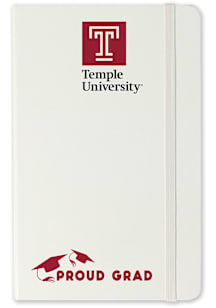 Temple Owls Proud Grad team logo Notebook and Folder - White