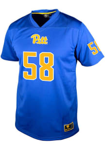 mason lindsay Genuine Collective Mens Blue Pitt Panthers NIL Football Jersey