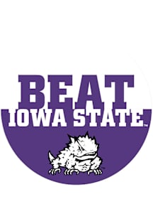 TCU Horned Frogs BEAT Iowa State 3" Button - Purple