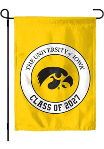 Black Iowa Hawkeyes Class of 2027 Garden Flag
