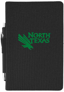 North Texas Mean Green Pen Notebook and Folder - Black