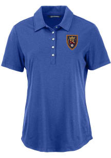 Cutter and Buck Real Salt Lake Womens Blue Coastline Eco Short Sleeve Polo Shirt