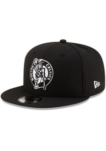 New Era Boston Celtics Black and White Basic 9FIFTY Mens Snapback Hat
