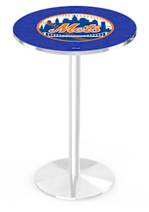 New York Mets Chrome Round Base Pub Table