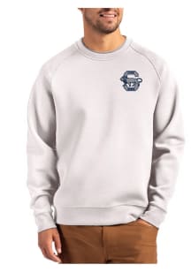 Mens Penn State Nittany Lions Grey Cutter and Buck Vault Roam Crew Sweatshirt