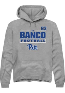 Ty Banco Rally Mens Graphite Pitt Panthers NIL Stacked Box Player Hood