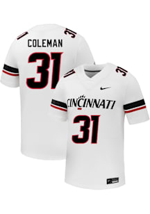 Simeon Coleman Nike Mens White Cincinnati Bearcats NIL Name And Number Football Jersey
