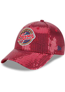 New Era Indiana Fever Red W Sequin 9FORTY Womens Adjustable Hat
