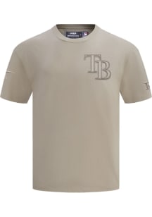 Pro Standard Tampa Bay Rays Tan Neutral Short Sleeve Fashion T Shirt