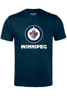 Levelwear Winnipeg Jets Navy Blue Richmond Home Turf Short Sleeve T Shirt