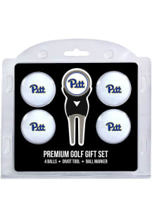 White Pitt Panthers Divot Tool 4 Pack Golf Gift Set