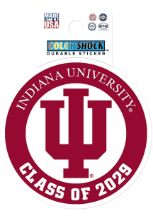 Red Indiana Hoosiers 3&quot; Class of 2029 Stickers