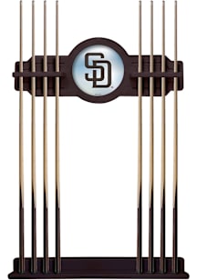 San Diego Padres Solid Wood Cue Rack Pool Table