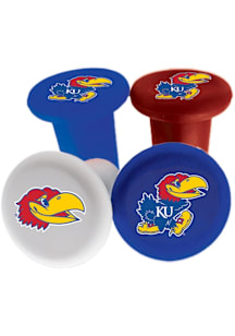 Kansas Jayhawks 4 Pack Silicone Drinkware Accessories